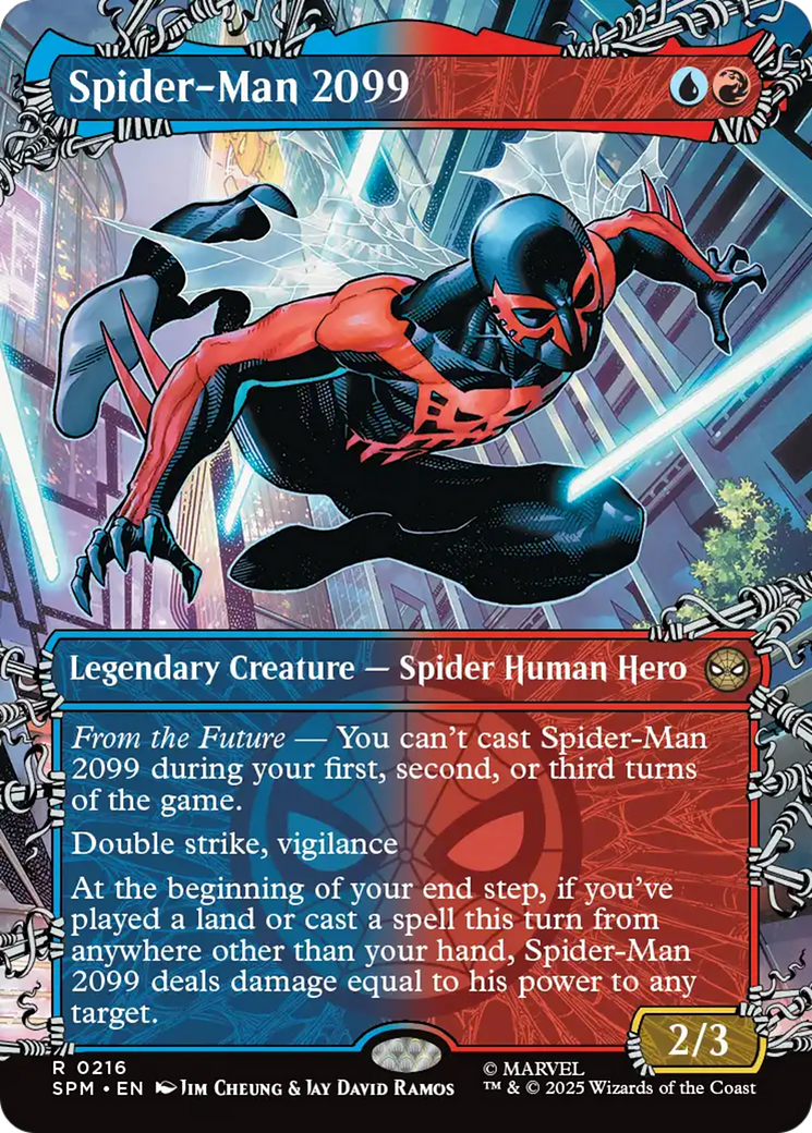 Spider-Man 2099 (0216) (Borderless) [Marvel's Spider-Man] [Foil]