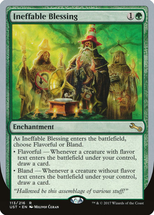 Ineffable Blessing ("choose Flavorful or Bland") [Unstable] [Foil]