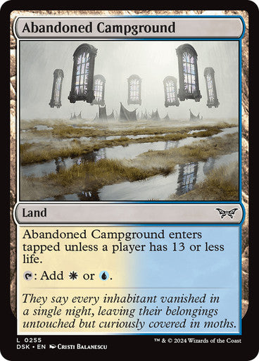 Abandoned Campground [Duskmourn: House of Horror] [Foil]