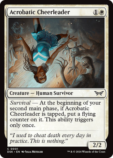 Acrobatic Cheerleader [Duskmourn: House of Horror] [Foil]