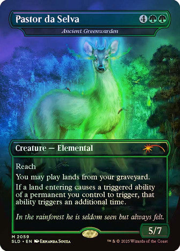 Pastor da Selva - Ancient Greenwarden (Rainbow Foil) [Secret Lair Drop Series]