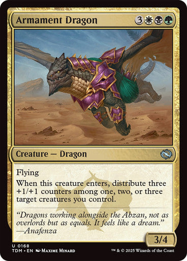 Armament Dragon [Tarkir: Dragonstorm] [Foil]