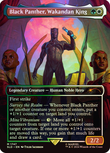 Black Panther, Wakandan King (Rainbow Foil) [Secret Lair Drop Series]
