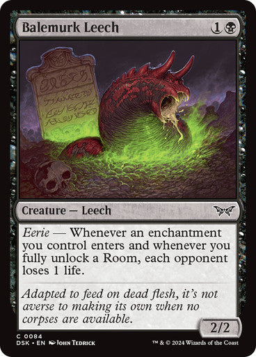 Balemurk Leech [Duskmourn: House of Horror] [Foil]