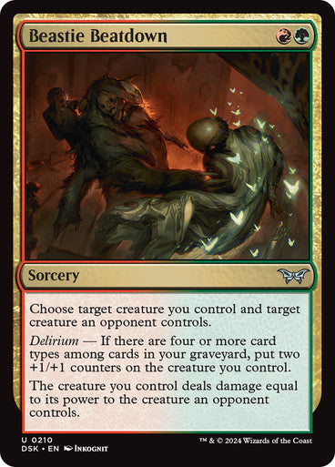 Beastie Beatdown [Duskmourn: House of Horror] [Foil]