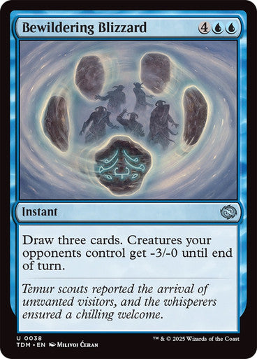 Bewildering Blizzard [Tarkir: Dragonstorm] [Foil]