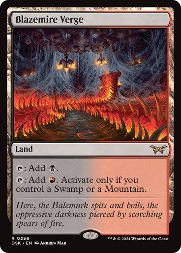 Blazemire Verge [Duskmourn: House of Horror] [Foil]