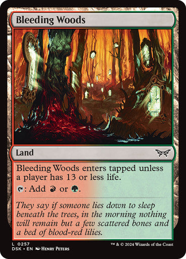 Bleeding Woods [Duskmourn: House of Horror] [Foil]