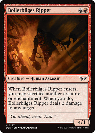 Boilerbilges Ripper [Duskmourn: House of Horror] [Foil]