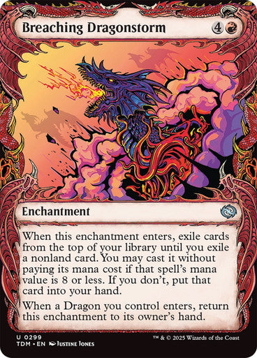 Breaching Dragonstorm (Showcase) [Tarkir: Dragonstorm] [Foil]