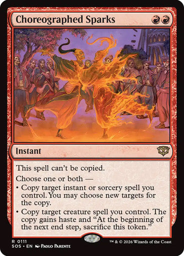 Choreographed Sparks [Secrets of Strixhaven] [Foil]