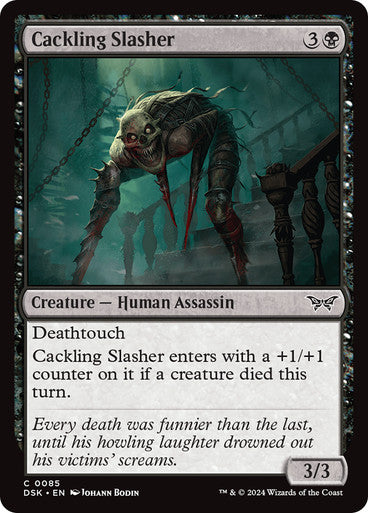 Cackling Slasher [Duskmourn: House of Horror] [Foil]