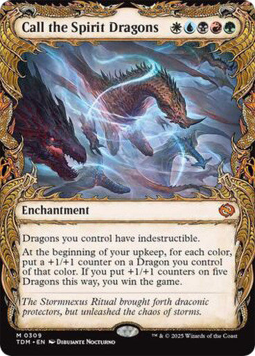 Call the Spirit Dragons (Showcase) [Tarkir: Dragonstorm] [Foil]