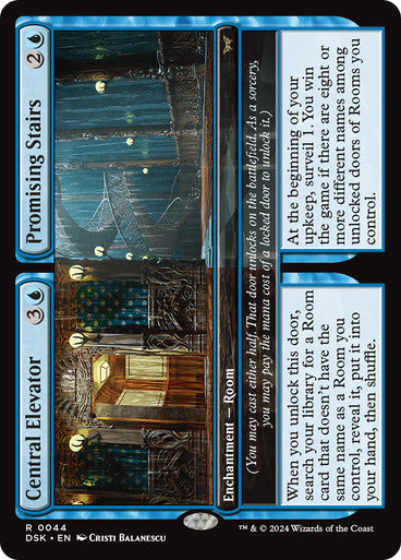 Central Elevator // Promising Stairs [Duskmourn: House of Horror] [Foil]