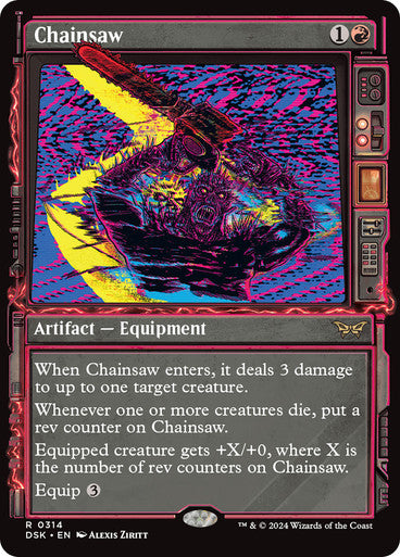 Chainsaw (Showcase) [Duskmourn: House of Horror] [Foil]