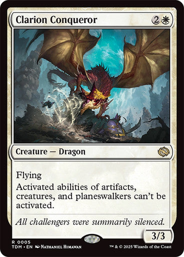 Clarion Conqueror [Tarkir: Dragonstorm] [Foil]