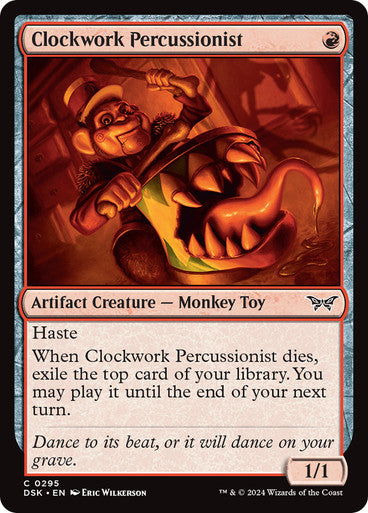 Clockwork Percussionist (0295) [Duskmourn: House of Horror] [Foil]