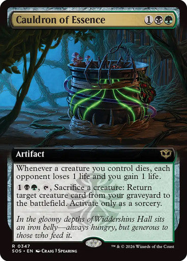 Cauldron of Essence (Extended Art) [Secrets of Strixhaven] [Foil]