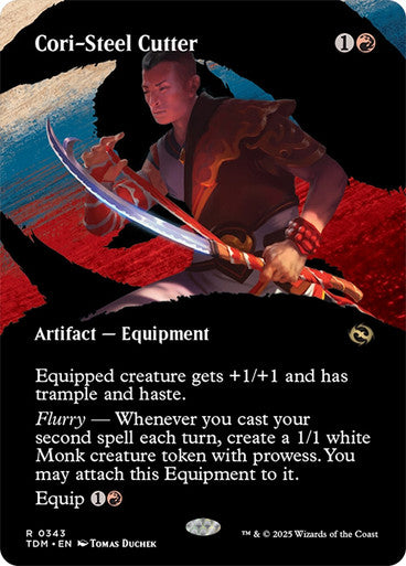 Cori-Steel Cutter (Borderless) [Tarkir: Dragonstorm] [Foil]