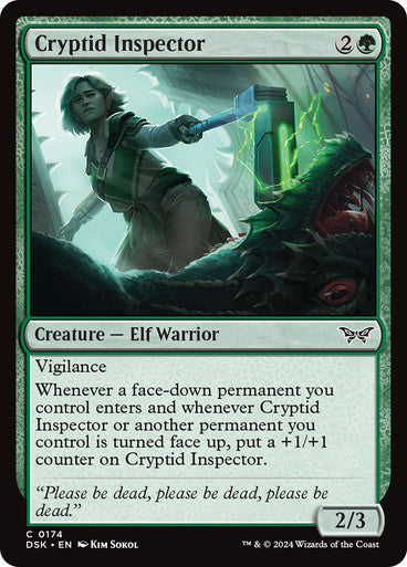 Cryptid Inspector [Duskmourn: House of Horror] [Foil]