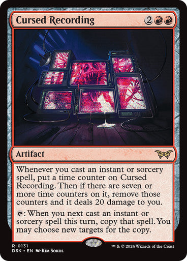 Cursed Recording (0131) [Duskmourn: House of Horror] [Foil]