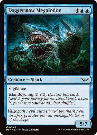 Daggermaw Megalodon [Duskmourn: House of Horror] [Foil]