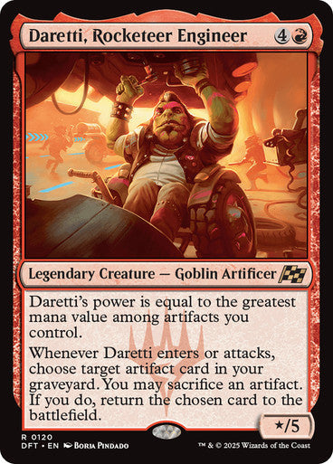 Daretti, Rocketeer Engineer [Aetherdrift] [Foil]
