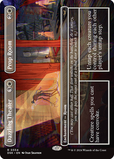 Dazzling Theater // Prop Room (Borderless) [Duskmourn: House of Horror] [Foil]