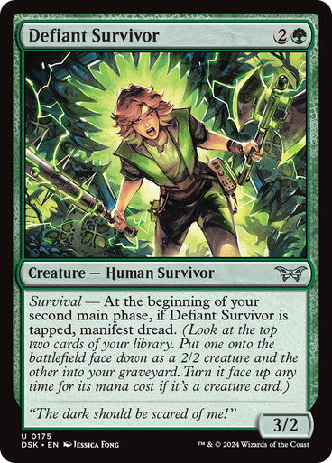 Defiant Survivor [Duskmourn: House of Horror] [Foil]