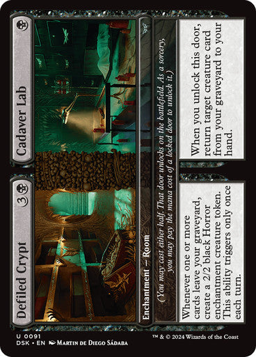 Defiled Crypt // Cadaver Lab [Duskmourn: House of Horror] [Foil]