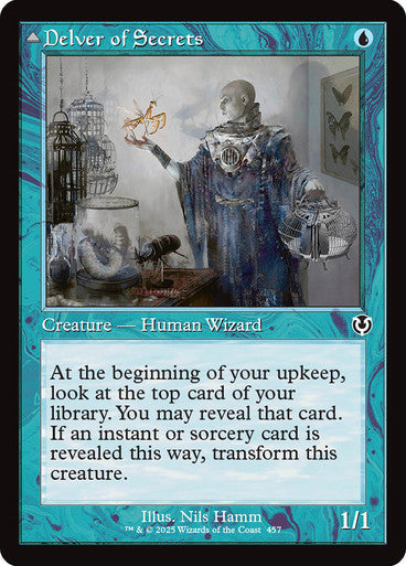 Delver of Secrets // Insectile Aberration (Retro Frame) [Innistrad Remastered] [Foil]