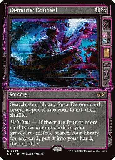 Demonic Counsel (Showcase) [Duskmourn: House of Horror] [Foil]