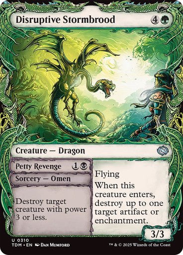 Disruptive Stormbrood (Showcase) [Tarkir: Dragonstorm] [Foil]