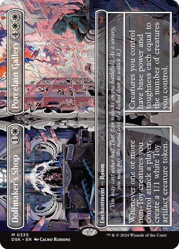 Dollmaker's Shop // Porcelain Gallery (Borderless) [Duskmourn: House of Horror] [Foil]