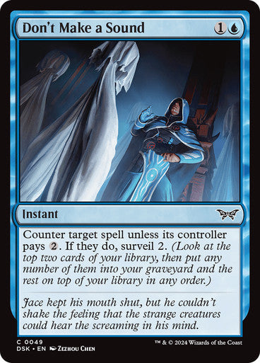 Don't Make a Sound [Duskmourn: House of Horror] [Foil]