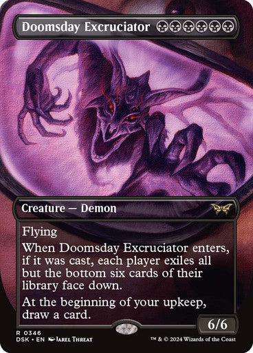 Doomsday Excruciator (Borderless) [Duskmourn: House of Horror] [Foil]