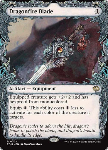 Dragonfire Blade (Showcase) [Tarkir: Dragonstorm] [Foil]