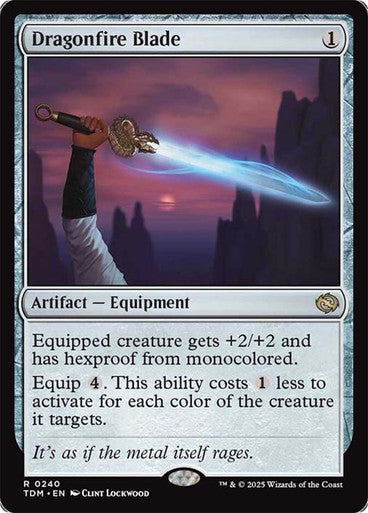 Dragonfire Blade [Tarkir: Dragonstorm] [Foil]