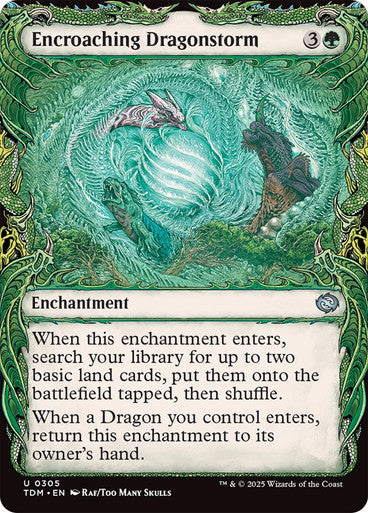 Encroaching Dragonstorm (Showcase) [Tarkir: Dragonstorm] [Foil]