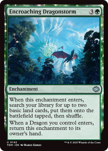Encroaching Dragonstorm [Tarkir: Dragonstorm] [Foil]
