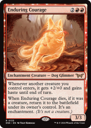 Enduring Courage [Duskmourn: House of Horror] [Foil]