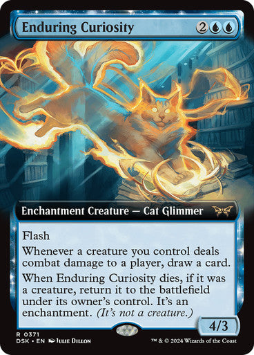 Enduring Curiosity (Extended Art) [Duskmourn: House of Horror] [Foil]