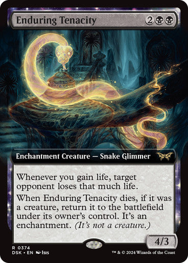 Enduring Tenacity (Extended Art) [Duskmourn: House of Horror] [Foil]