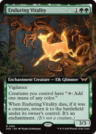 Enduring Vitality (Extended Art) [Duskmourn: House of Horror] [Foil]