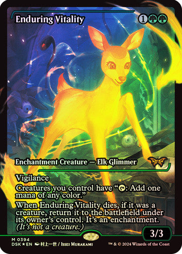 Enduring Vitality (Japan Showcase Fracture Foil) [Duskmourn: House of Horror]