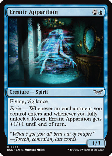 Erratic Apparition [Duskmourn: House of Horror] [Foil]