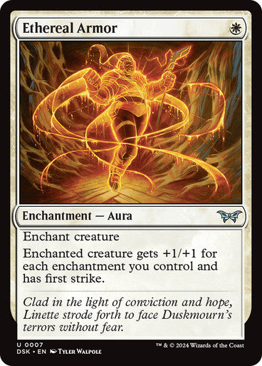 Ethereal Armor [Duskmourn: House of Horror] [Foil]