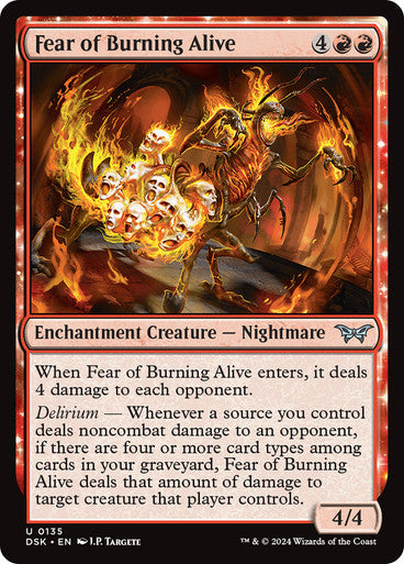 Fear of Burning Alive [Duskmourn: House of Horror] [Foil]