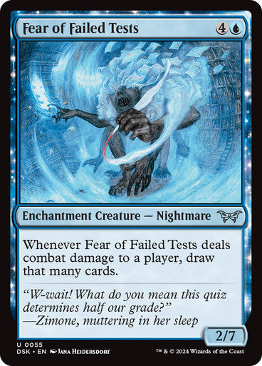Fear of Failed Tests [Duskmourn: House of Horror] [Foil]