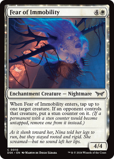 Fear of Immobility [Duskmourn: House of Horror] [Foil]